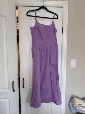 GAP Lilac Spaghetti-Strap Maxi Dress